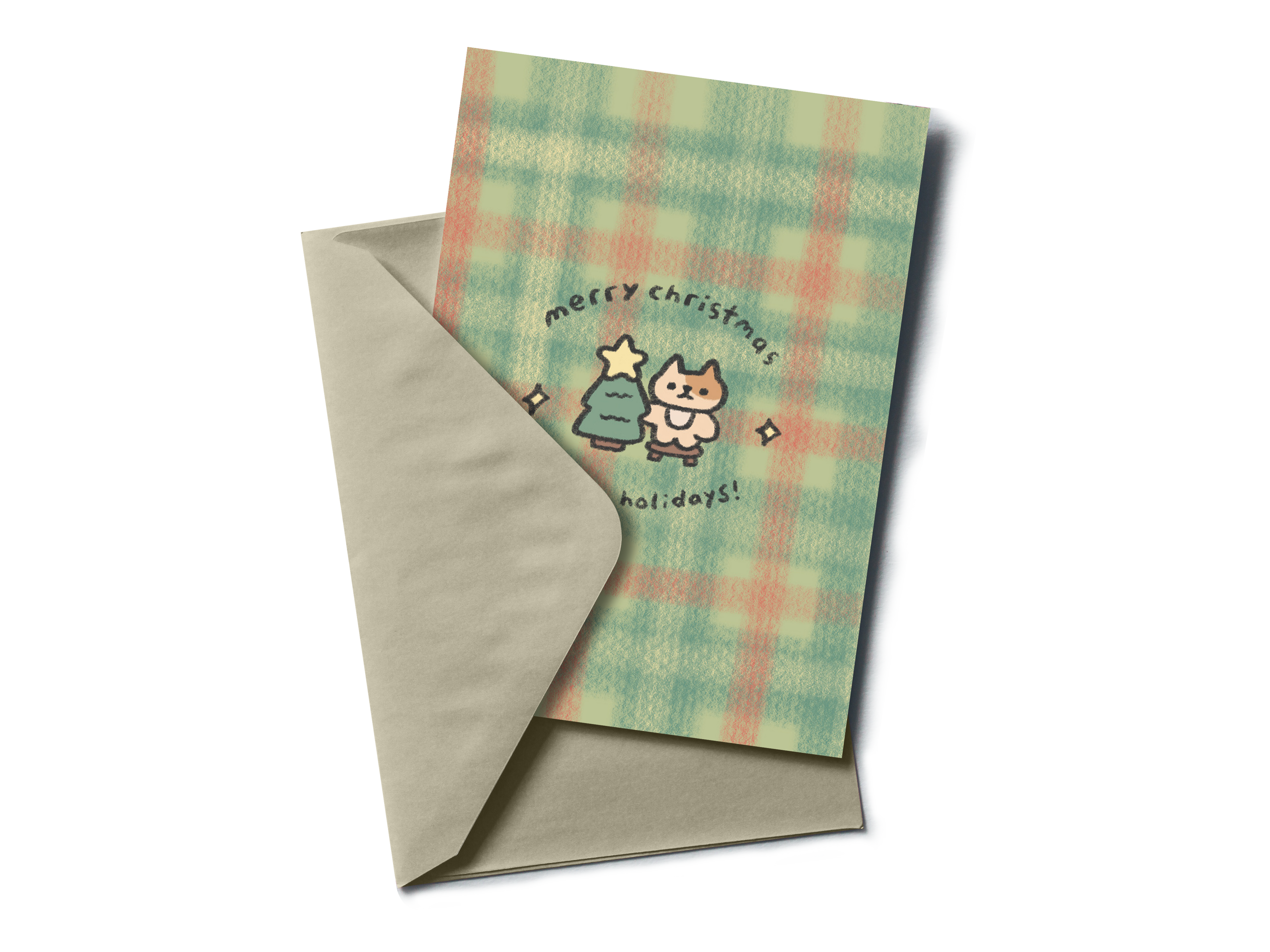 Holiday Cat Greeting Card