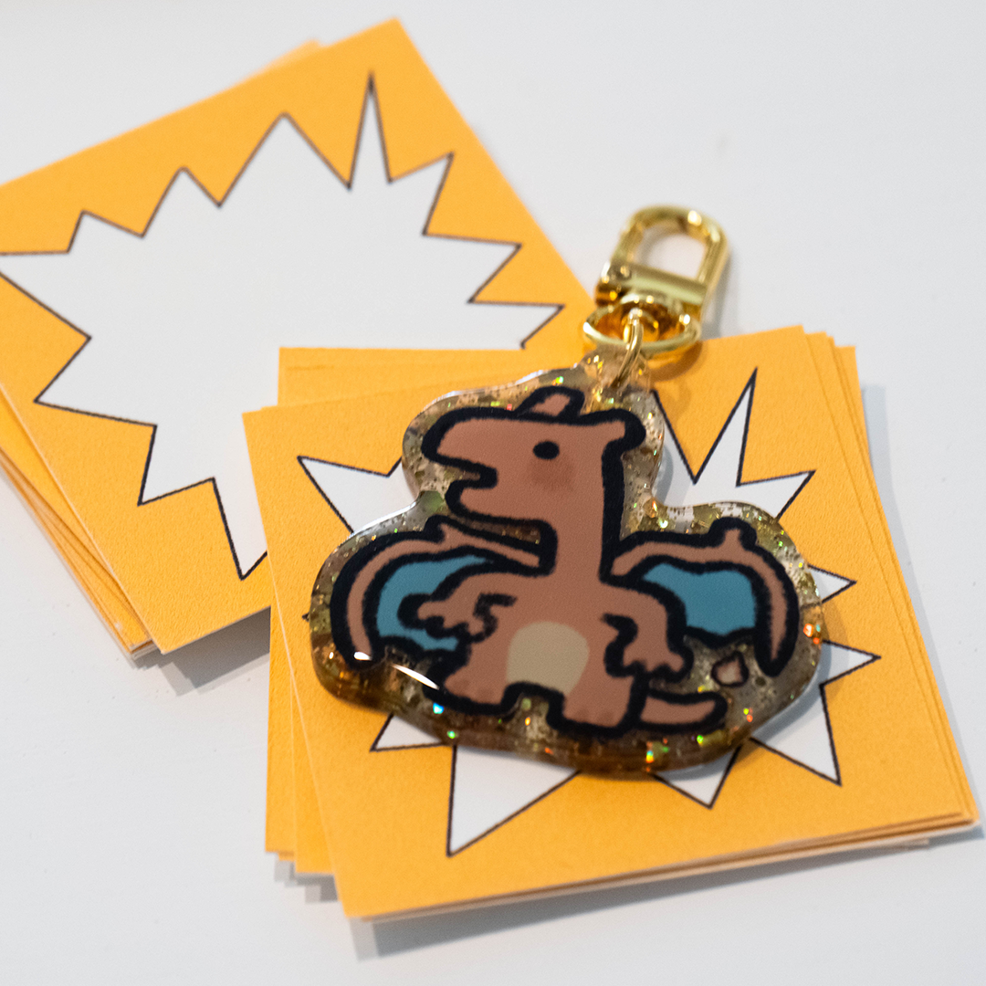 Fire Dragon Keychain