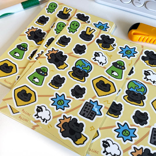 Superhero Vader Sticker Sheet