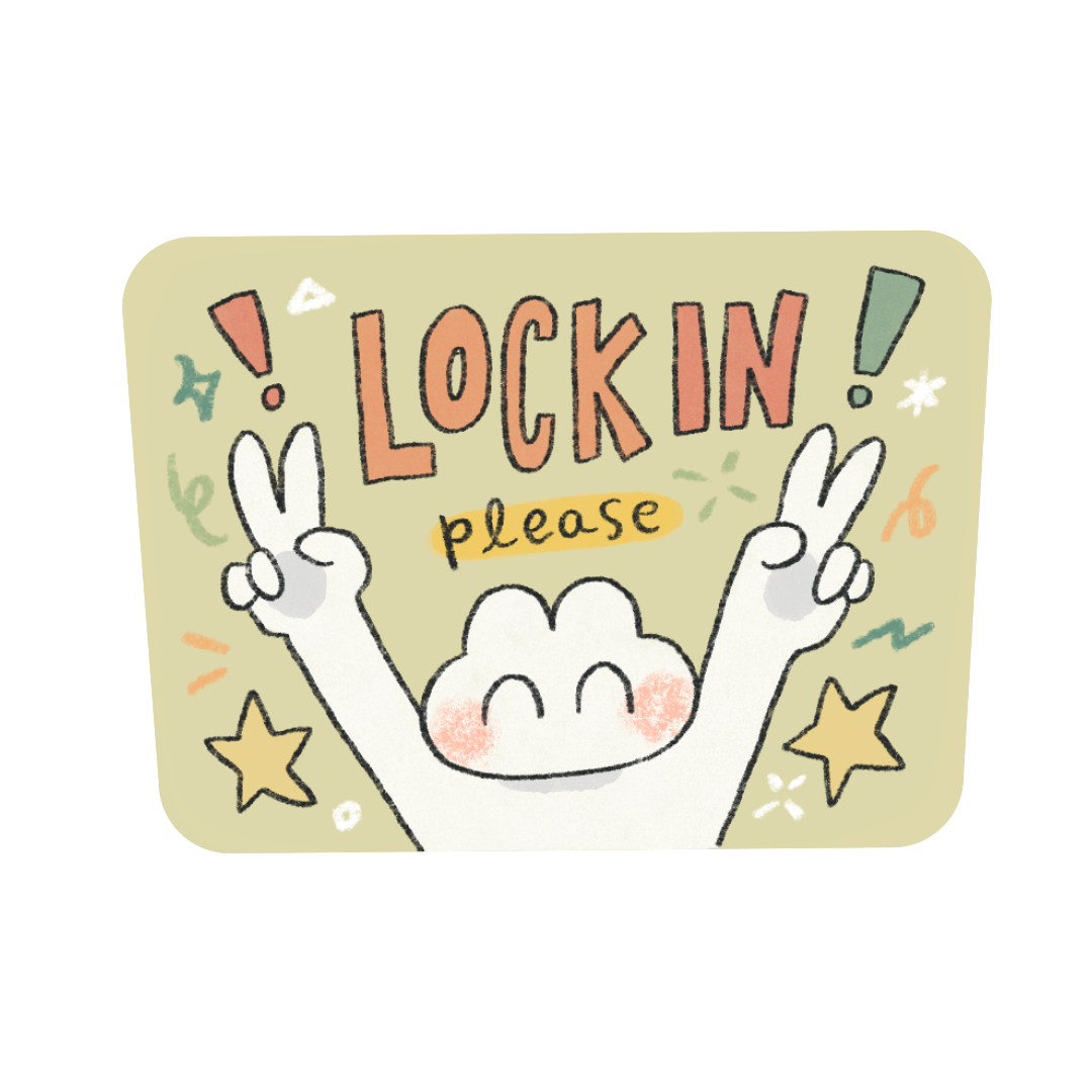Lock In Sticker