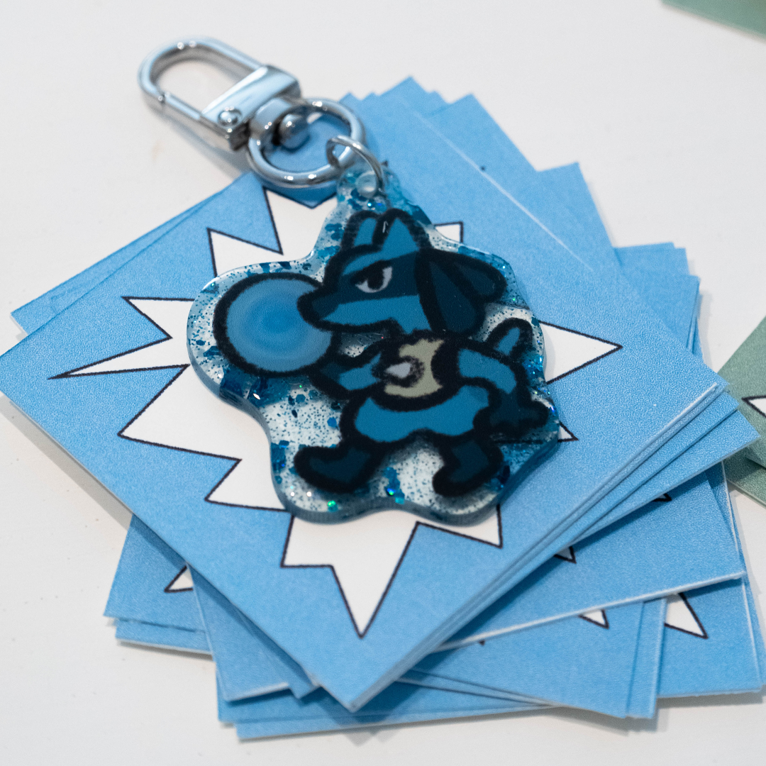 Blue Warrior Keychain