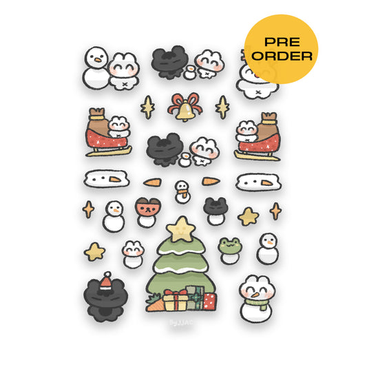 Snowy Days Transparent Sticker Sheet